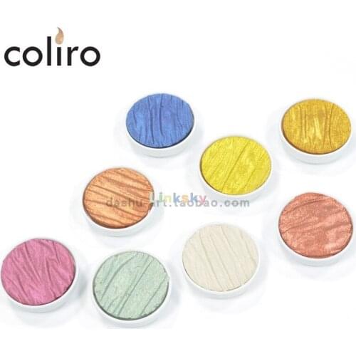 Finetec Coliro Artist Mica Watercolor Paint,pigment-rich Opaque/ Shimmer Pearlcolors,semi-opaque,Handmade in Germany