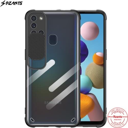 Rzants For Samsung Galaxy A21S Case [Lens Protection] Slim Crystal Clear Cover Double Soft Casing