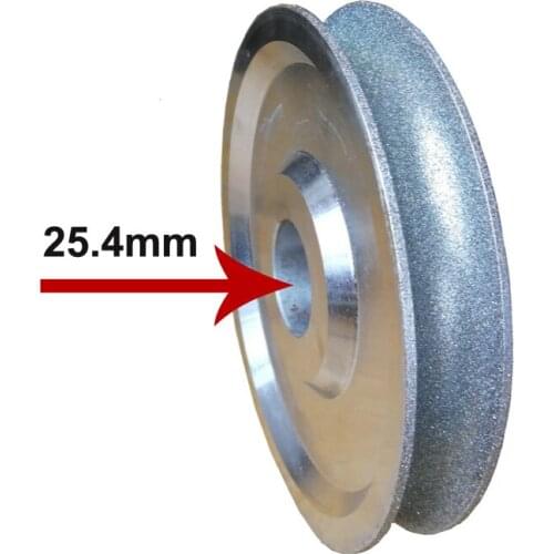 150mm Diamond Grinding Wheel Disc Round Bead Groove Surface Shaping Machine for Jade Agate Water Mill Forming Wheel Polishing