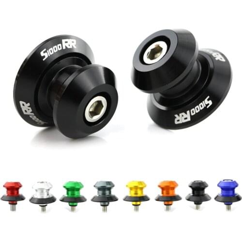 For S1000RR 2009 2010 2011 2012 2013 2014 2015 2016 2017 2018 2019 Swing Arm Sliders Spools Stand Bobbins CNC Aluminum Alloy