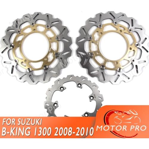 For SUZUKI B-KING 1300 2008 2009 2010 Front Rear Brake Disc Disk Rotor Kits GSX R GSX-R GSXR GSX1300R Hayabusa 2013 2014 2015