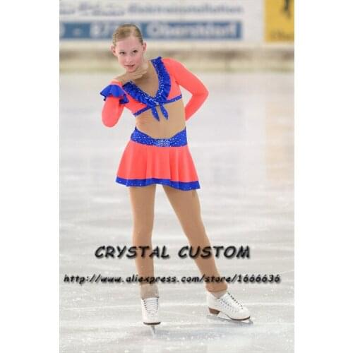 Custom Adult Figure Skating Dresses Graceful New Brand Ice Figure Skating Dresses For Women Competition DR3709