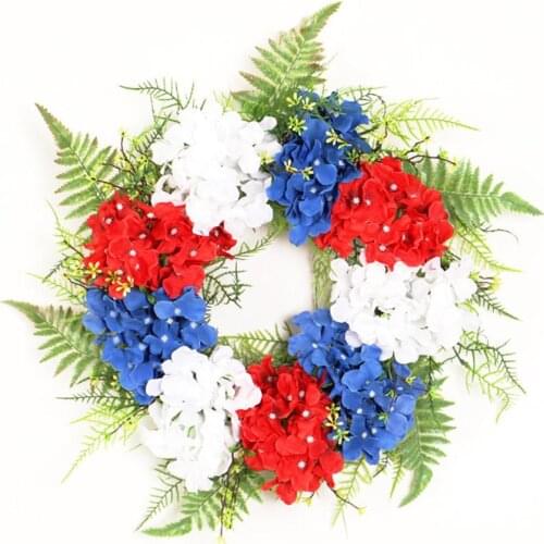 Artificial Flower Garland Decoration Hydrangea Wreath Pendant Decoration Props Oranment