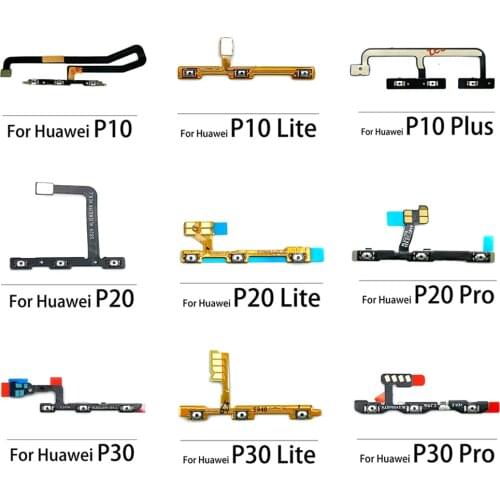 Power On Off Switch Volume Side Key Button Flex Cable Repair Parts For Huawei P40 P30 P20 Pro P10 P9 Plus Lite E P40 Lite 5G