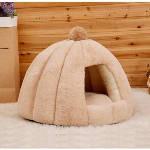 Deep Sleep Round Kennel Semi-enclosed Cat Kennel Small Rabbit Cashmere Fall/winter Pet Kennel for Small and Medium-sized Dogs