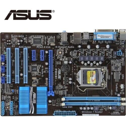 LGA 1155 For Intel 100% Original ASUS P8H61 P8 H61 motherboard Socket uATX DDR3 16GB 1333Mhz 16GB Desktop Mainboard PC Used