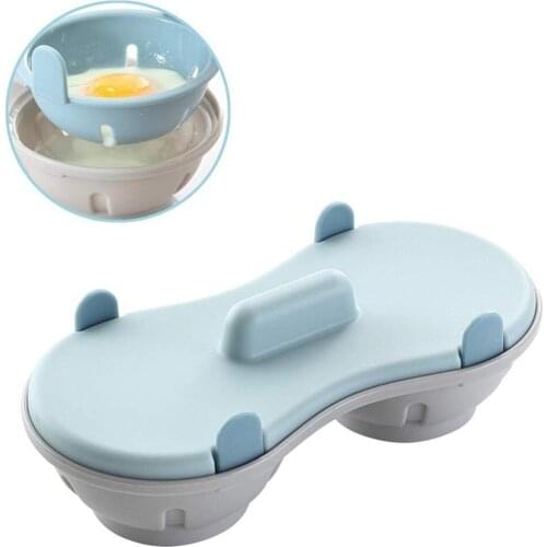 Microwave Egg Poacher Cookware Double Cup Dual Cave High Capacity Design Egg Cooker Ultimate Collection Egg Poaching Cups Micr