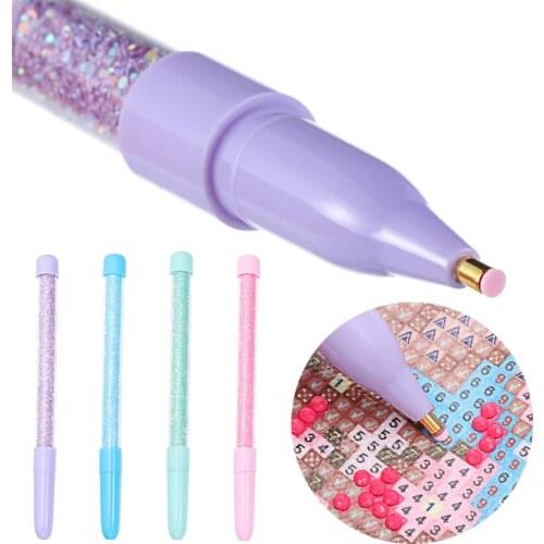 New 5D Round Diamond Point Drill Pen DIY Crafts Sewing Embroidery Tool Painting Cross Stitch Accessories Sewing Household