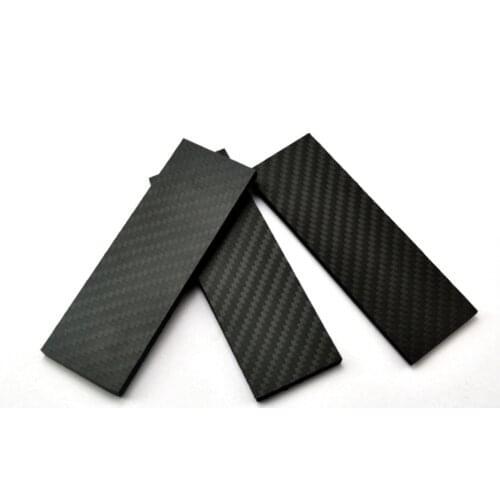 New sale Full 3K Carbon Fiber Knife Shank blanks Scales Slab Folding Knife Handle DIY Patch Material