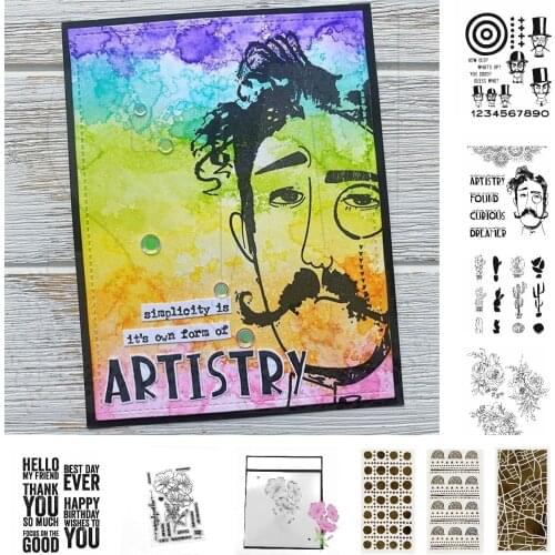 New Arrival 2021 Cactus Figure Flower Characters Stamps And Dies Scrapbook Diary Decoration Stencil Embossing Template Diy Album