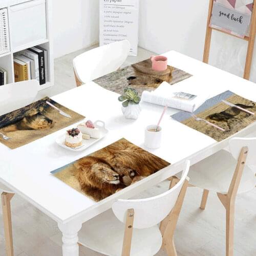 2019 New Placemats African Style Animal Pattern Servilletas Para Decoupage Family Kitchen Table Decoration Supplies Guardanapo