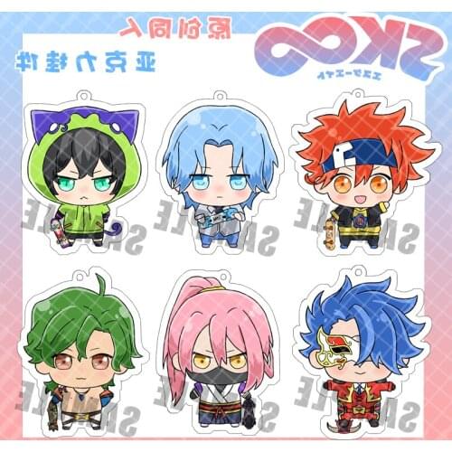 NEw Anime SK EIGHT SK8 the Infinity Acrylic Keyring REKI SNOW MIYA SHADOW Cherry Blossom Cartoon Keychain Bag Pendant Toy Gift