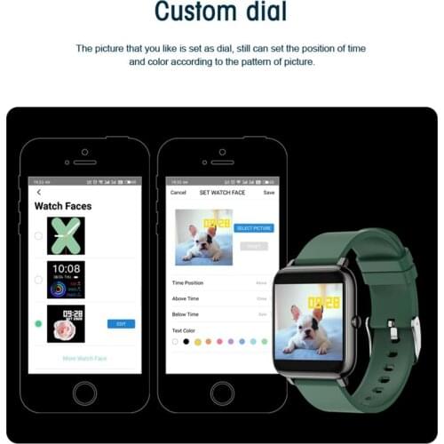 P22 Sports Smart Watch Heart Rate Sleep Monitoring Pedometer Alarm Clock Find Adult Bracelet For Iphone Samsung Huawei PK Versa