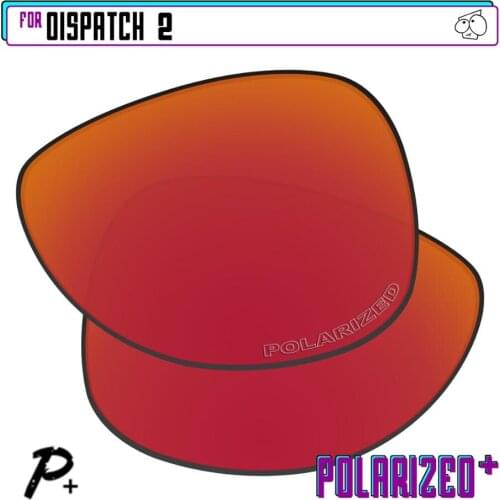 EZReplace Polarized Replacement Lenses for - Oakley Dispatch 2 Sunglasses - Red P Plus