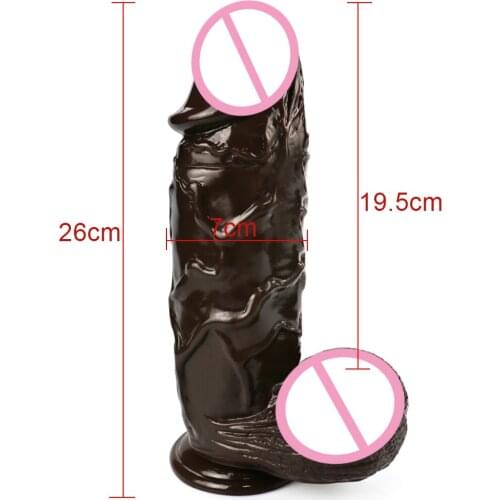 JIUAI Realistic Huge Dildo Waterproof Adult Sex Toy with Powerful Sucker Big Dildo Sex Toy for Female Sex Toys