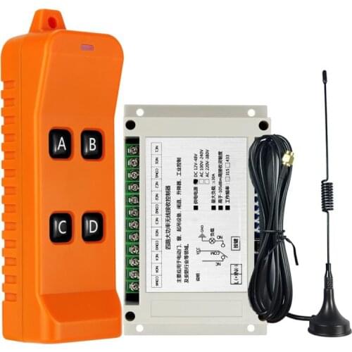 DC12V 24V 36V 48V 30A relay RF Wireless Remote Control switch receiver transmitter 3000m
