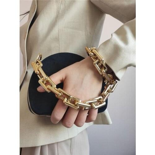 Replacement Handle Chain, Metal Crossbody Bag Chain Strap plate women shoulder chain bag straps wholesale handbag handles