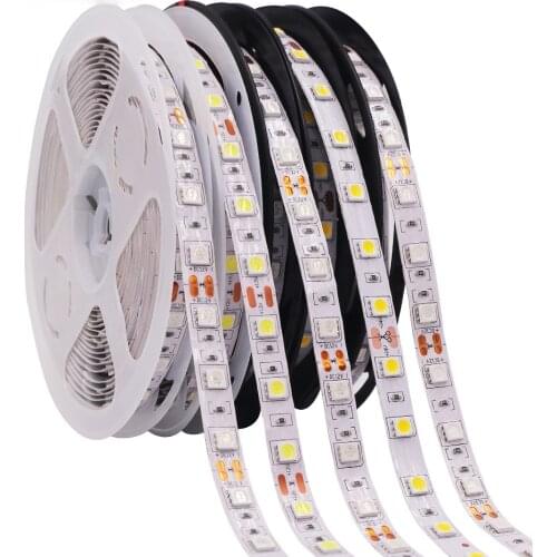 LED Strip RGB CCT RGBCCT RGB Warm Light White 5050 12V 24V Waterproof 5M 300LED Flexible LED Tape Lights White Blue Warm White