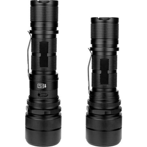 P50 LED Flashlight USB Charging 5 Modes Outdoor Lighting Torch Camping Rechargeable flashlight A1