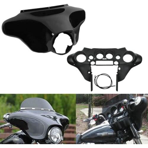 Motorcycle Batwing Inner Outer Fairing Smoke Windscreen Windshield For Harley Touring Road King Street Electra Glide FLH 96-13