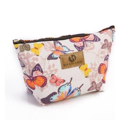 Female Mini Make Up Bags For Women Cartoon Waterproof Storage Wash Pouch Pu Travel Cosmetic Bag Toiletries Organizer Girl Purse