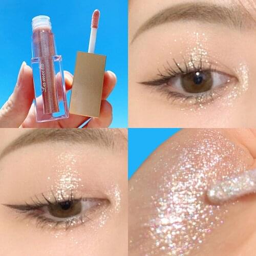 Liquid Eyeshadow Gloss Liquid Glitter Sequins Pearlescent Waterproof Lying Silkworm Crystal Polarized Diamond Stage Eye Makeup