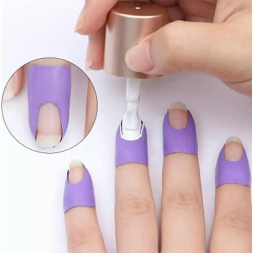 1Pcs Nail Peel Off Tape U-shape Spill Proof One-time Nail Polish Edge Anti-Flooding Patch Nail Polish Varnish Protector Stickers