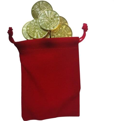 10pcs 25*1.85mm Game Token Brass Arcade Game Coin Pentagram Crown Tokens