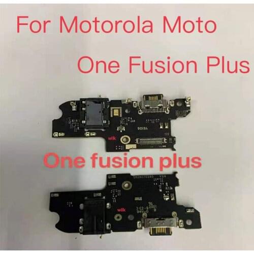10pcs New USB Port Charging Board For Motorola Moto One Fusion Plus Onefusionplus USB Charging Dock Port Flex cable Repair Parts
