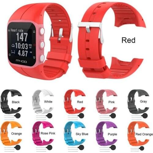 100pcs Silicone Replace Watch Strap For Polar M400 M430 GPS Running Smart Watchband Wrist Band For Polar M400 Replacement