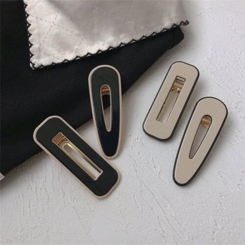 2pcs Elegant Geometric Hairgrip Hair Clips For Girls Vintage Hairpin Crab Haircomb Women Hairclips Barrette Hair Accessories