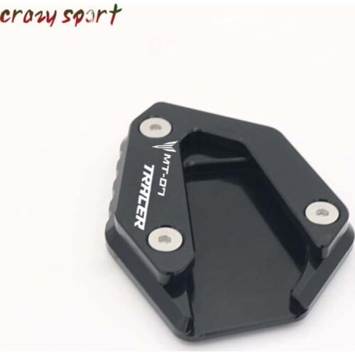 2020 Stand Extension Support Plate For YAMAHA MT-07 MT07 FZ-07 FZ07 Tracer700 Tracer 700 Side enlarger pad CNC Logo