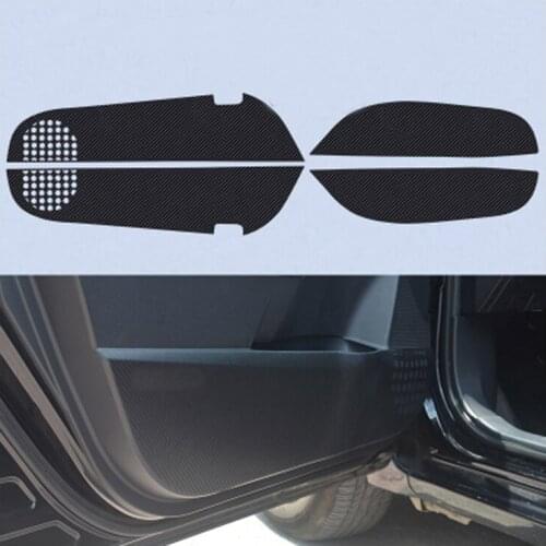 TOMMIA For Toyota New Corolla Car Inside Door Cover Scratch Protection Anti Kick Pads Carbon Fiber Stickers 4pcs