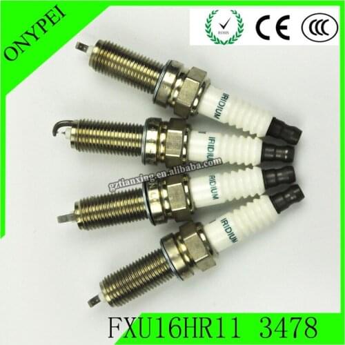 4x FXU16HR11 3478 18847-11160 Iridium Spark Plug For Hyundai Santa Sport Sonata Kia FXU16HR-11 1884711160 FXU16HR 11 18847 11160