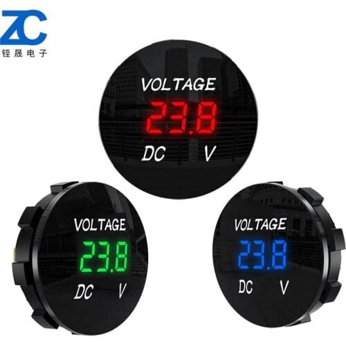 Automobile ammeter and voltmeter precision detector / Refitting Vehicle USB car charging bottle 5-48v DC LED digital display