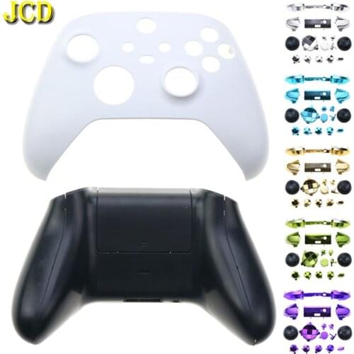 JCD Full Housing Shell For Xbox Series X S Controller Front Faceplate Cover + Back Case Full Set Buttons Screwdriver Tool