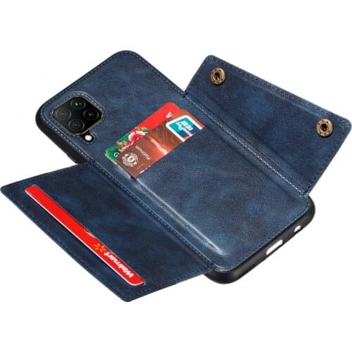 Flip Leather Back Cover For Samsung Galaxy A22 4G 6.4'' Wallet Magnetic Card Slots Pocket Holder For Samsung A22 a 22 Phone Case