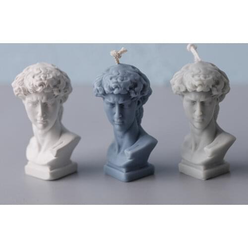 Creative Perfume Candle Silicone Mold David Candle Mold Fragrance Candle Making Wax Mould Plaster chocolate soap mold cake mold