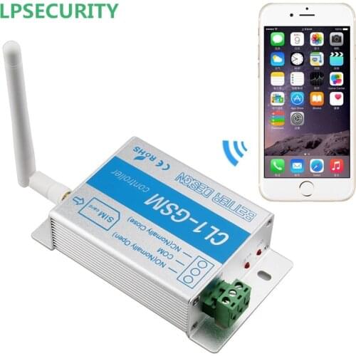 LPSECURITY gsm relay sms call remote controller gsm gate opener switch for control home appliance water pump motor rolling door