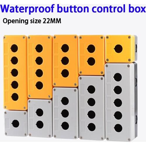 22mm Installation Aperture Waterproof Dust-proof XB2 LA38 LAY37 Button Switch Control Box 1/2/3/4/5 Hole Height 65mm XAL BX