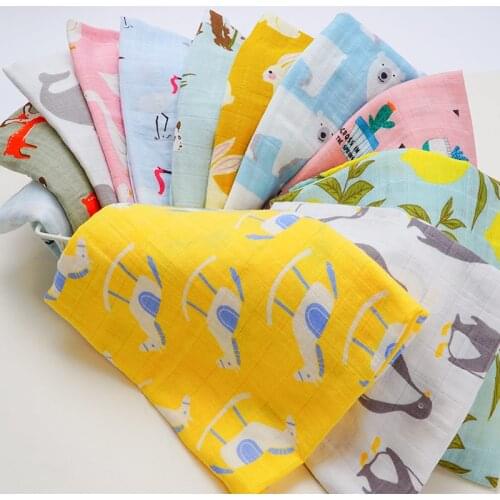 Muslinlife Organic Cotton Newborn Swaddle Soft Baby Blanket Baby Bibs Infant Wrap Multi-use Manta Cobertor Bandana Earp Scarf