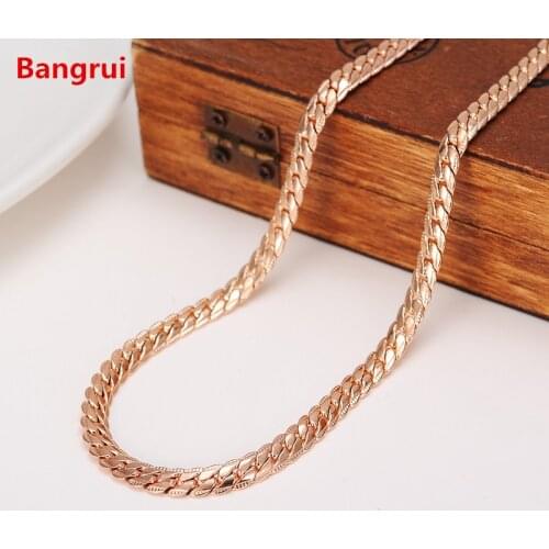 Bangrui gold mens hiphop collar neck collier snake jewelry chain chains necklace for hip chains men women hop