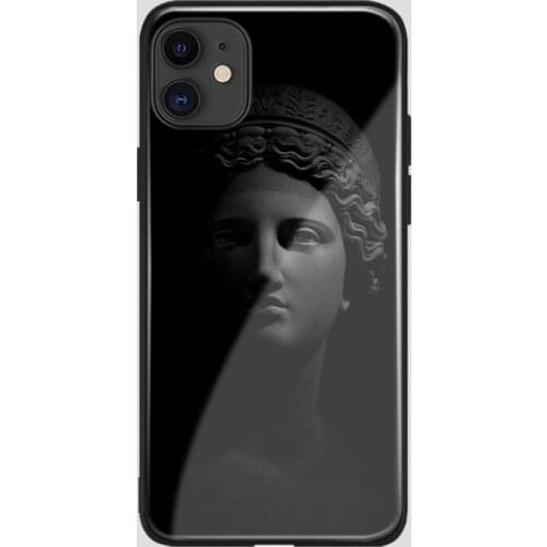 Michelangelo art Statue aesthetic soft silicone glass Phone case cover for iPhone SE 6 6s 7 8 Plus X XR XS 11 12 mini Pro max