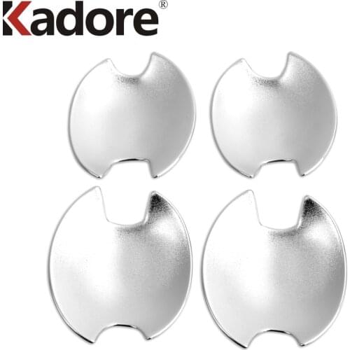 For Mitsubishi Delica 2020 2021 Chrome Side Door Handle Bowl Cover Trim Bezel Molding Accessories Styling