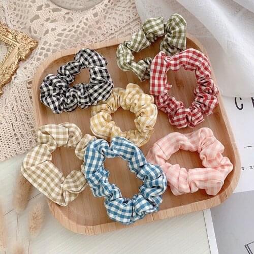 2021 New Fashion Cute large intestine hair tie ponytail simple head rope all-match headband Hair Accessories 8# Colors