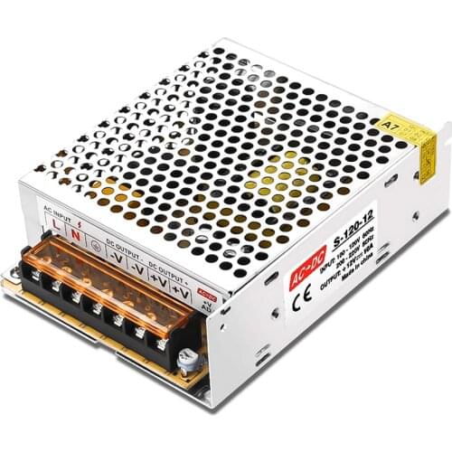 New LED power supply DC12V 24V 36V 48V 120W 200W Switching RG02 Power Supply Source Transformer AC DC SMPS