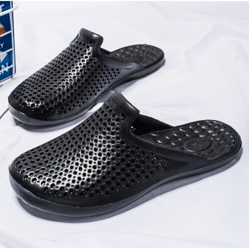 Summer Men Slippers Quick Dry Casual Shoes Beach Sandals Non-slip Slides Massage Slippers Home Bathroom Flip Flops For Women