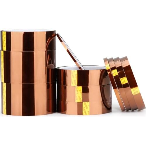 High Temperature Tape 3D Printing Adhesive Paper Thermal Transfer Brown Gold Finger Tape Polyimide Tape