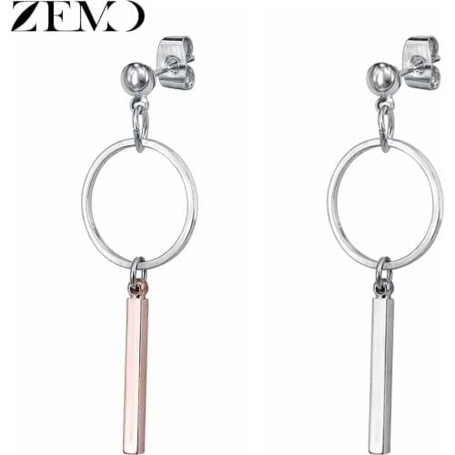 ZEMO Women's Silver Earrings