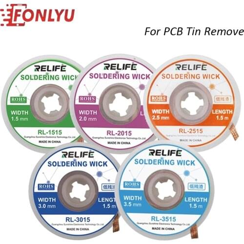 10pcs 1.5m 1.5mm 2mm 2.5mm 3mm 3.5mm Soldering Wick Desoldering Braid Solder Remover Wire for PCB Tin Remove Welding Repair Tool